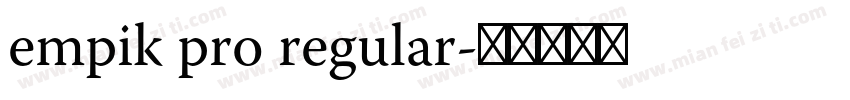 empik pro regular字体转换